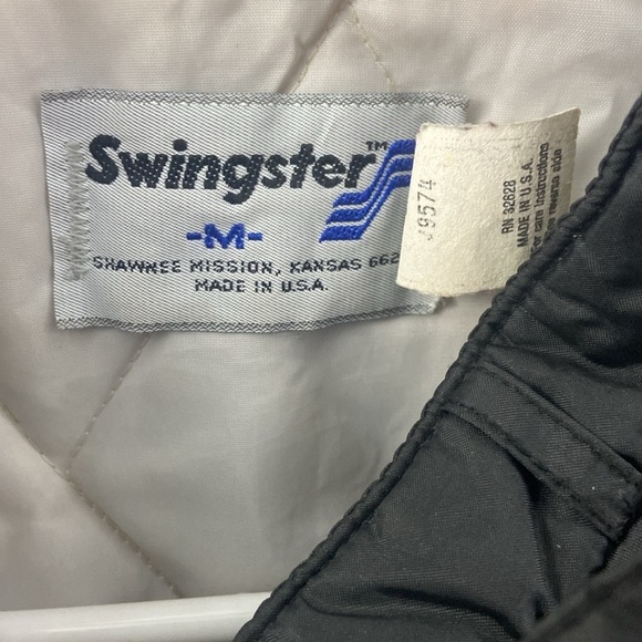 Vintage TRW Black Swingster Size Medium Jacket Racing Performance Parts - Picture 3 of 10